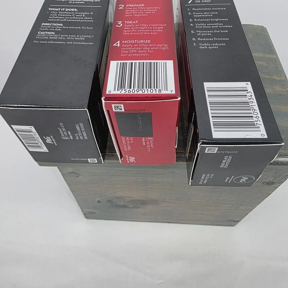 Olay Lot of 3: Total Effects 7 In 1, 7 in 1 SPF 15, Olay Regenerist Moisturize
